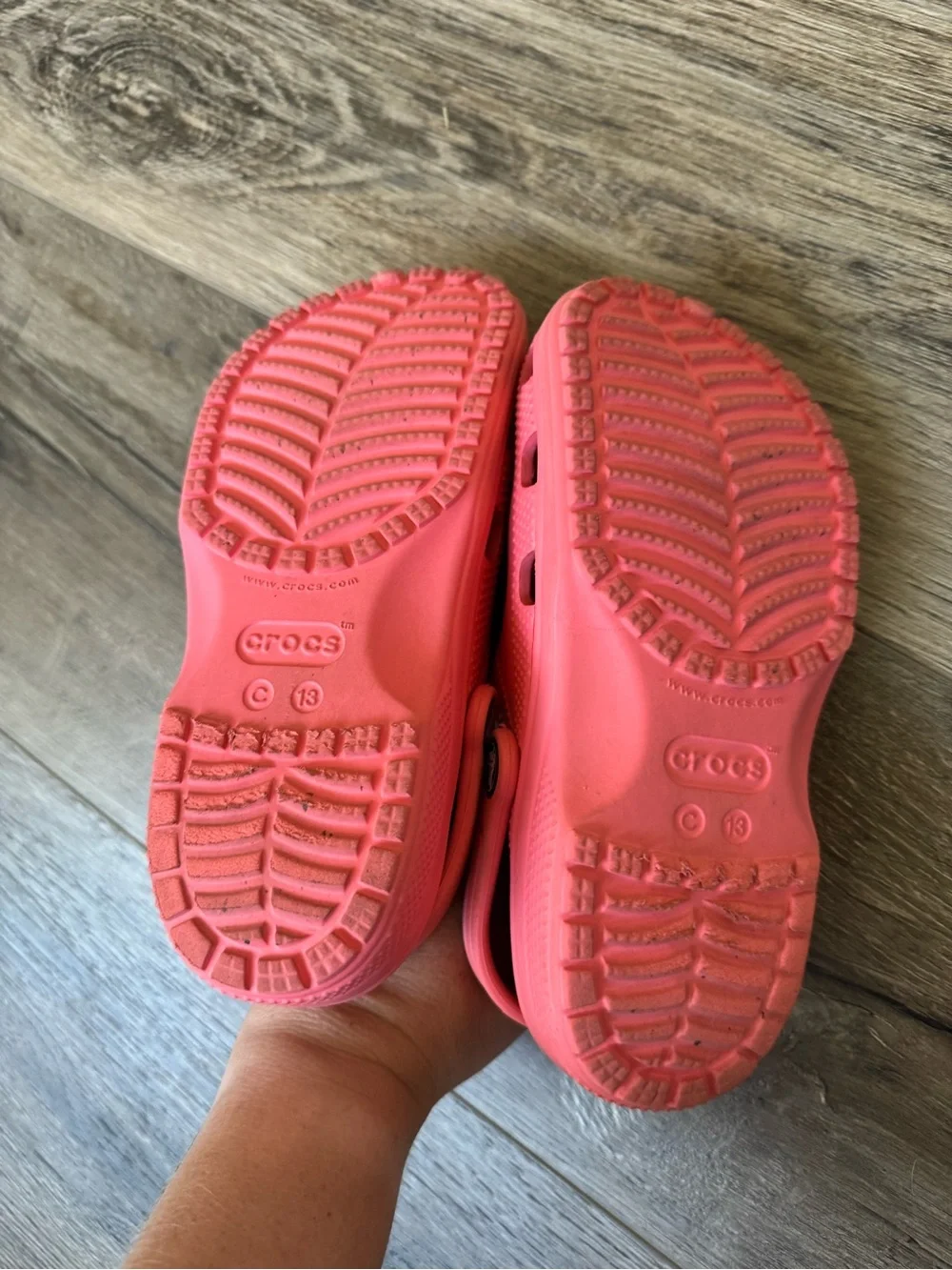 CROCS Kids Coral Pink Classic Clog